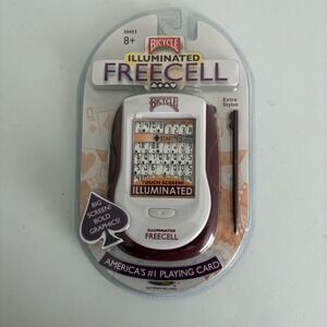 Bicycle Illuminated FreeCell Handheld Electronic Game 2006 Touch Screen NEW